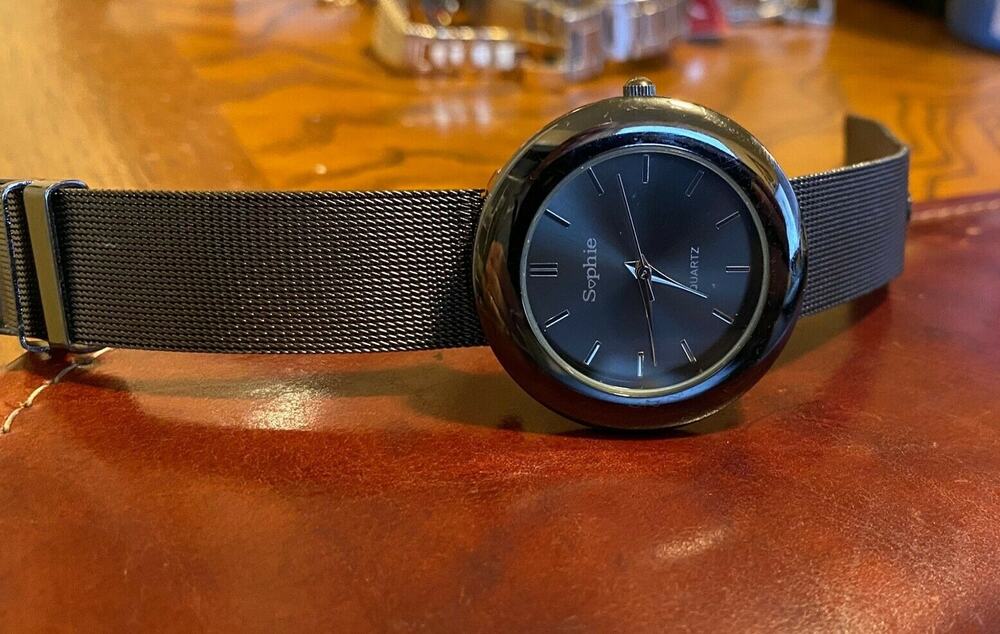 Women's 37mm Sophie Watch, Gun metal Tone with Mesh Band